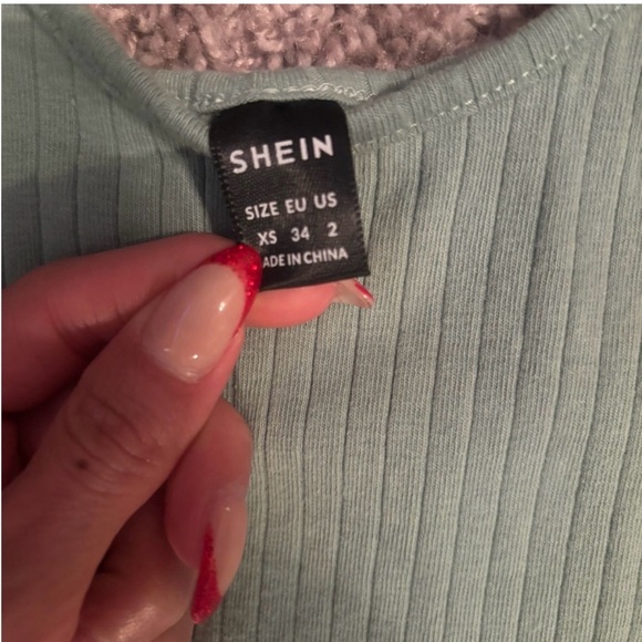 Green Ribbed Dress - Picture 3 of 4